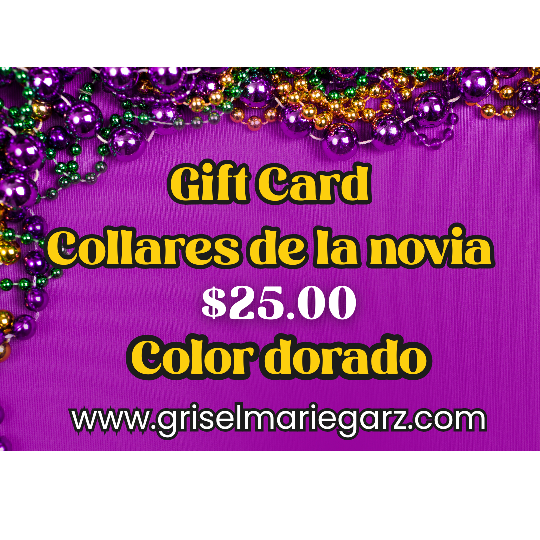 Collares para la Novia - DORADO ($25)