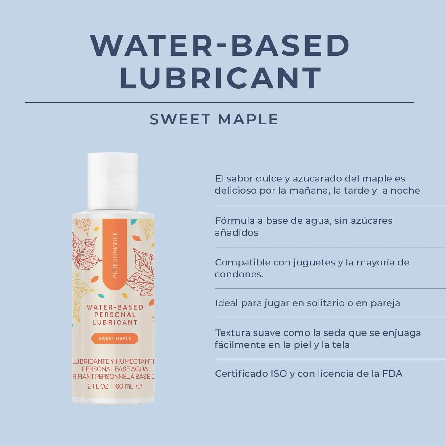 Water Based Lubricant -Sweet Mapple