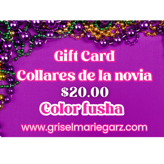 Collares para la novia - FUSHA ($20)